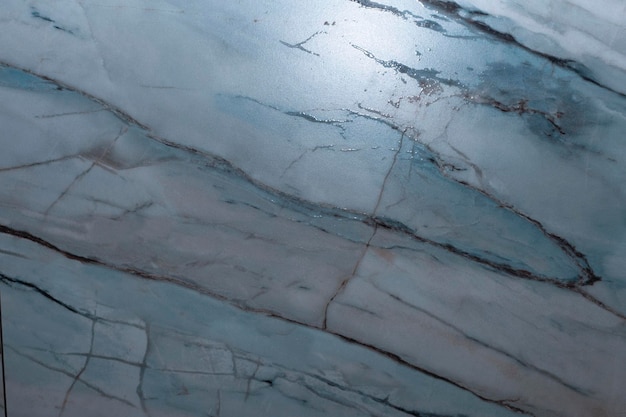 Blauer Marmor gemusterter Texturhintergrund für die Innenarchitektur