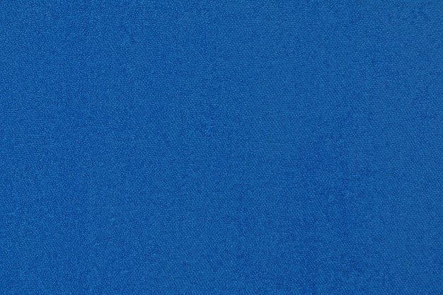Foto blauer natürlicher baumwolltuchhintergrund, nahaufnahmebeschaffenheit