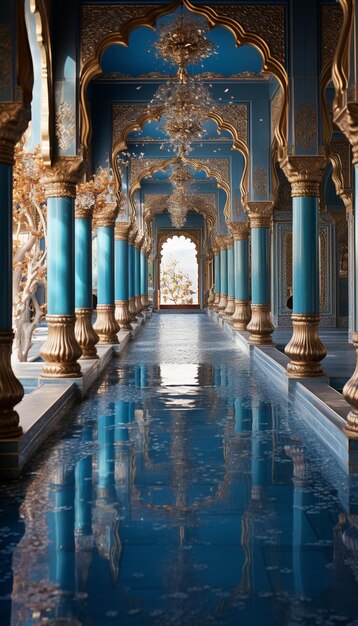 Blauer Palast in Indien Indian Mahal