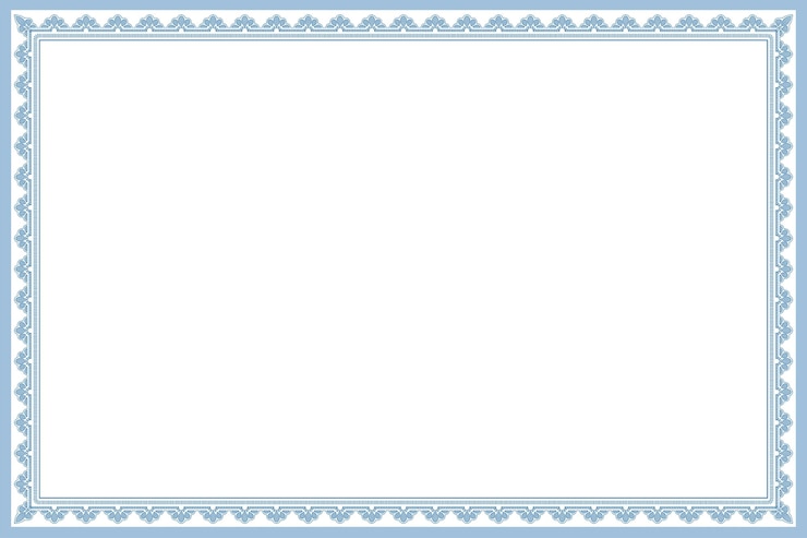 Foto blauer rahmen png vintage-ornament auf durchsichtigem hintergrund