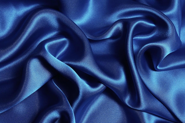 Blauer Satin Hintergrund