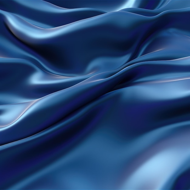 Blauer Seidenstoff, der sehr realistisch ist und als Hintergrund verwendet werden kann.