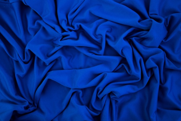 Blauer Stoff Textur Hintergrund