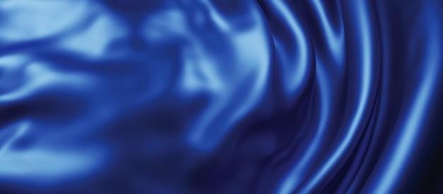 Blauer Stoffhintergrund 3D render