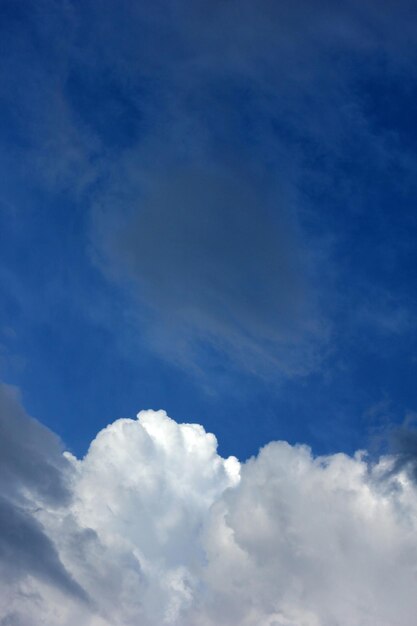 blauer und bewölkter Himmel