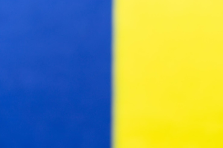 Foto blauer und gelber hintergrund
