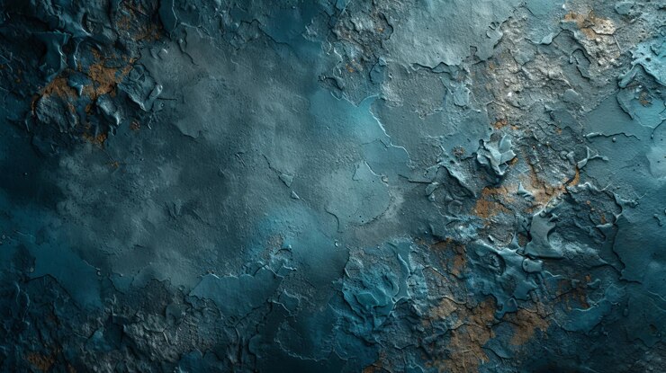 Foto blauer und goldener gebrochener beton-hintergrund