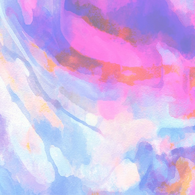 Blauer und rosa abstrakter Aquarell-Design-Quadrathintergrund