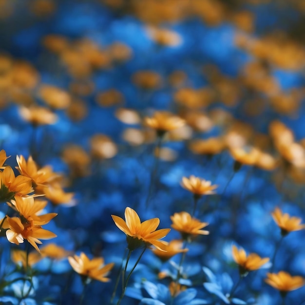 Blauer verfocusterter Hintergrund