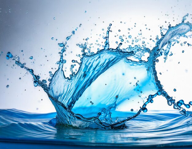 Blauer Wasser-Splash-Hintergrund Vektor-Illustration eps10 Wassersplash