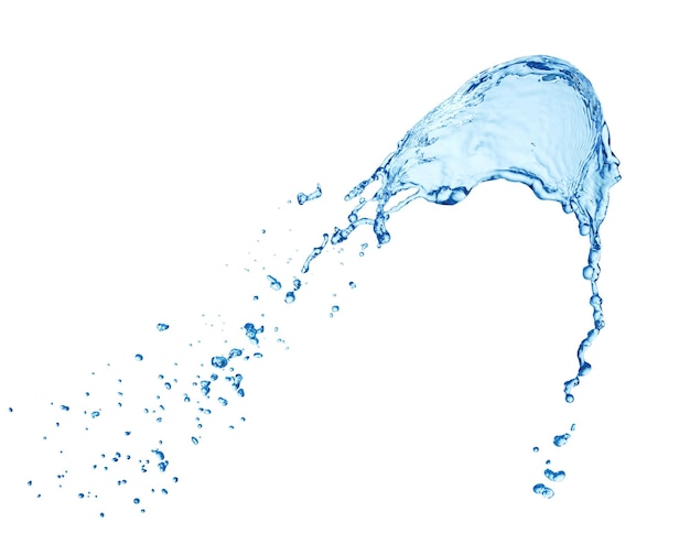 Blauer Wasserspritz