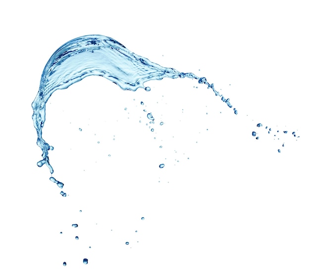 Blauer Wasserspritz
