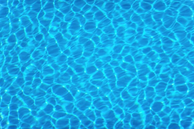 Foto blauer welliger wasserhintergrund, schwimmbadwasser-sonnenreflexion
