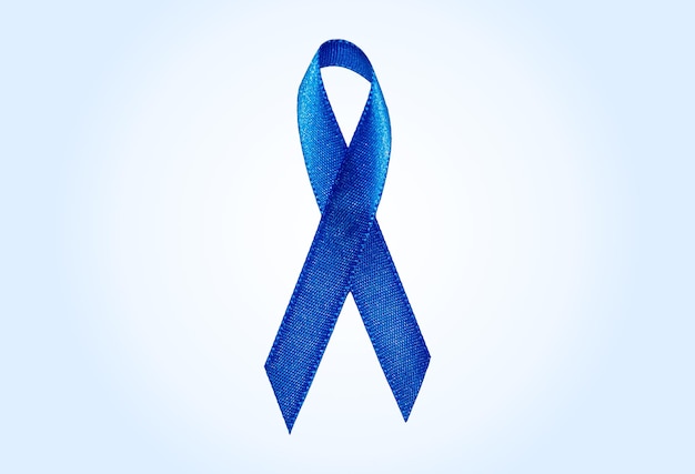 Blaues Band für die Kampagne zur Prävention von Prostatakrebs Blauer November