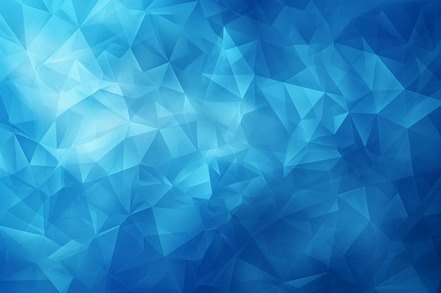Blaues Dreieck formt polygonale geometrische Mosaikgitterzusammenfassung und Wellenhintergrundbogen c
