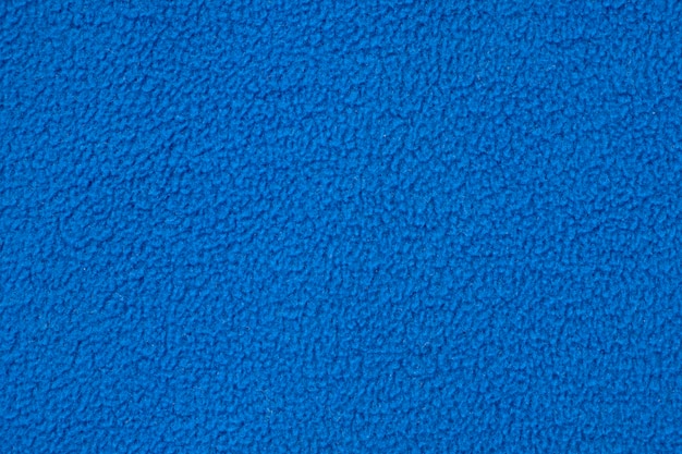 Blaues Fleece-Jackenfutter als Textur oder Hintergrund-Draufsicht