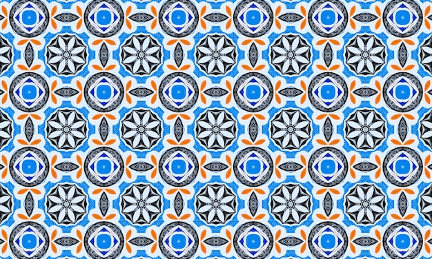 Foto blaues geometrisches abstraktes muster. bunte mosaik-hintergrund