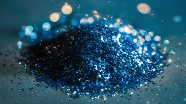 Blaues glitzerndes Glanz