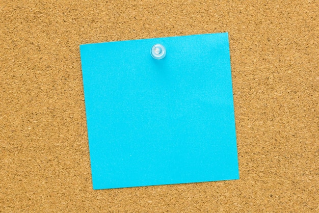 Blaues leeres Post-It-Papier