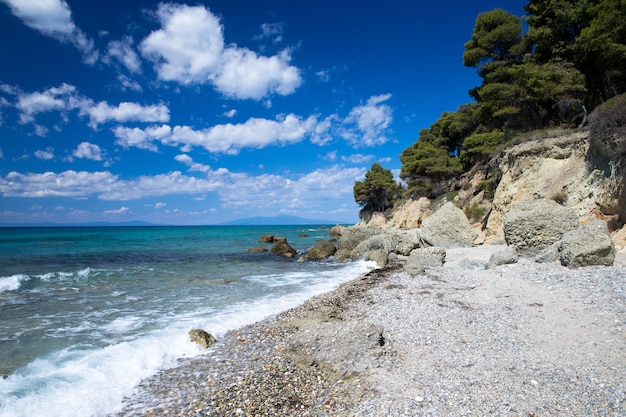 Blaues Meer im Griechenland