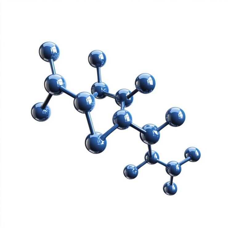 blaues Molekül