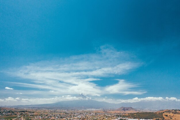 blaues Panorama