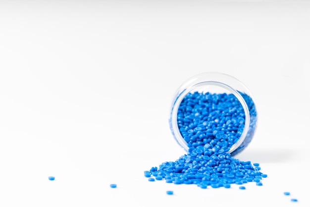 Blaues Polymer chemisches Labor chemisches petrochemisches und erdöltechnologisches Industriegeschäft
