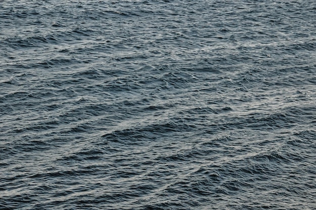 Blaues stilles Meerwasser mit Kräuselung. Natürliche Hintergrund-Foto-Beschaffenheit