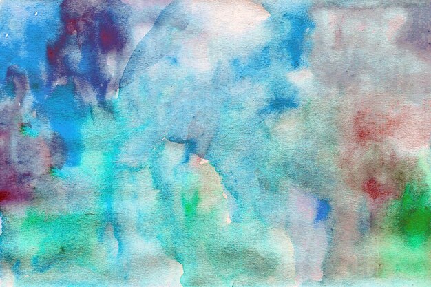 Blaugrüne Aquarellpapier-Hintergrundtextur