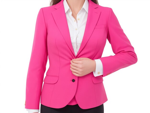 Blazer feminino isolado em branco