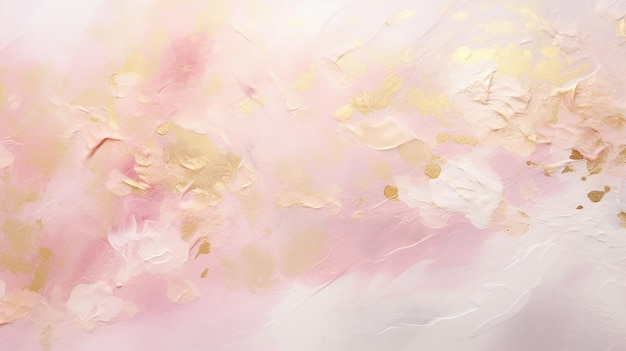 Bleie und cremige weiße Farben mit goldem Glanz Marmortextur Weich fokussierte Blumenmalerei