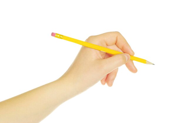 Bleistift in der Hand