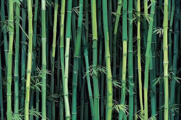 Blendende Bambus-Abstraktion Generative KI