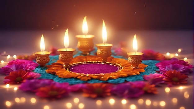Blendende Diwali und lebendiges Navratri Exquisite Begrüßungs-Hintergründe, um Ihre Feierlichkeiten zu beleuchten