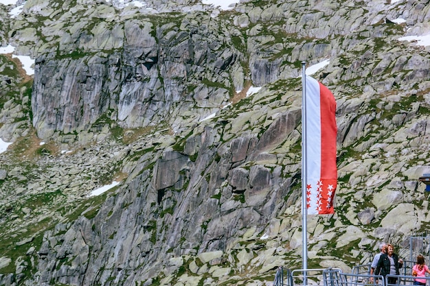 Blick auf Bäume auf dem Berg