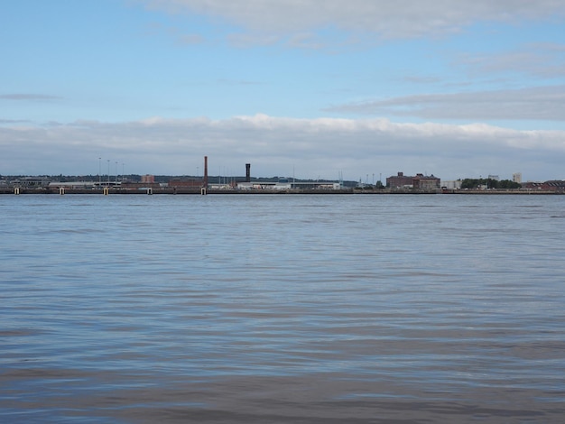 Blick auf Birkenhead in Liverpool