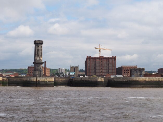 Blick auf Birkenhead in Liverpool