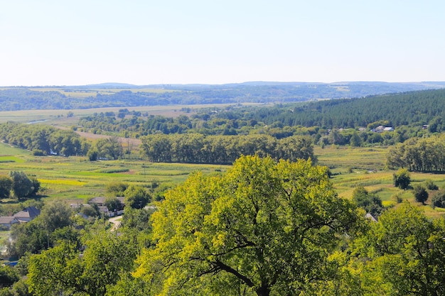 Blick auf das Dorf in der Ukraine