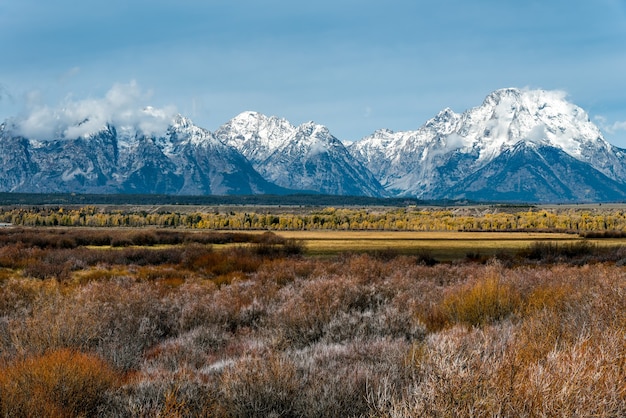 Blick auf das Grand-Teton-Gebirge