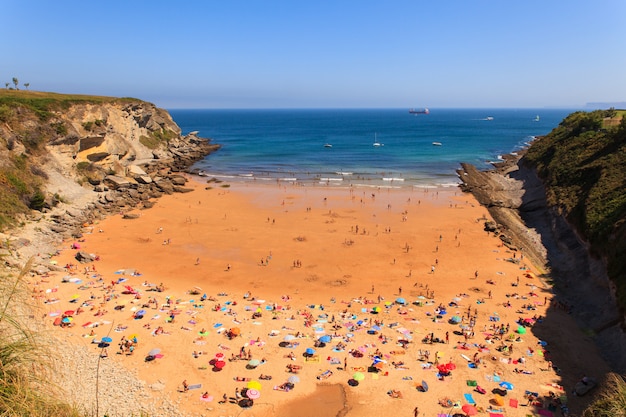 Foto blick auf das la matalena in santander