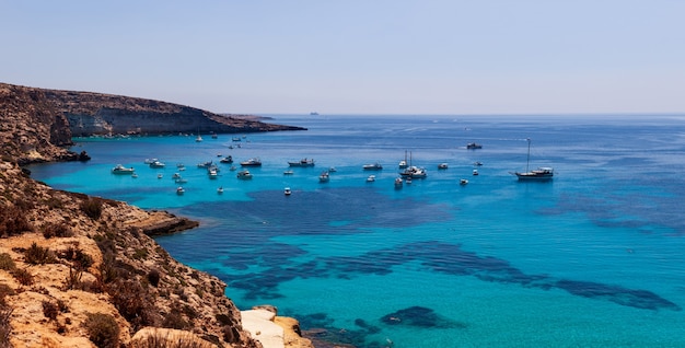 Blick auf das Lampedusa-Meer