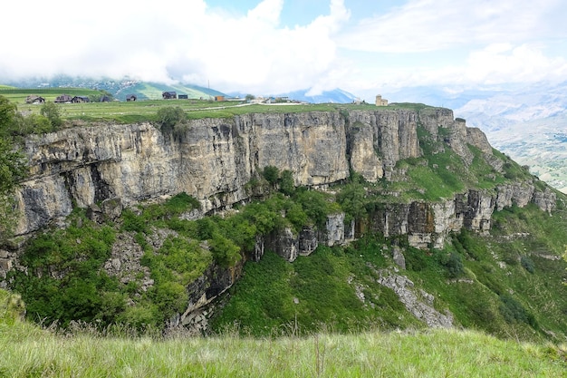 Blick auf das Matlas-Plateau Khunzakhsky Bezirk Dagestan Russland 2021