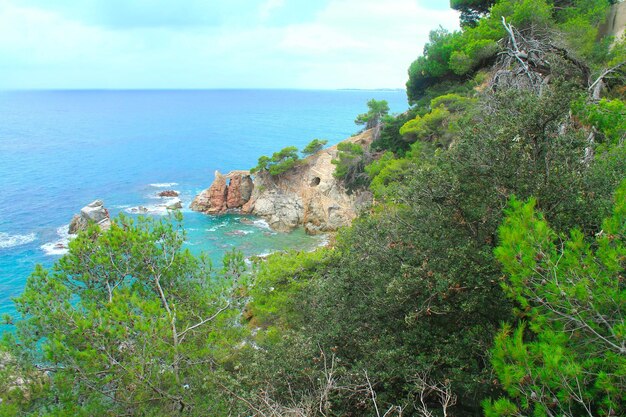 Blick auf das Meer im Ferienort Lloret de Mar