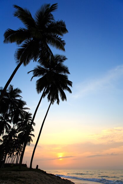 Blick auf das Meer in Cape Coast am Morgen, Ghana, Westafrika