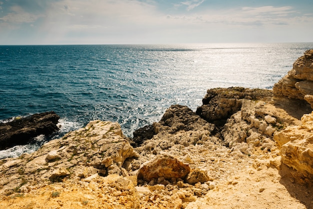 Blick auf das Meer von der Sewastopol-Batterie