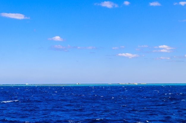 Blick auf das Rote Meer in Hurghada, Ägypten