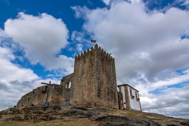 Blick auf das Schloss Belmonte Portugal