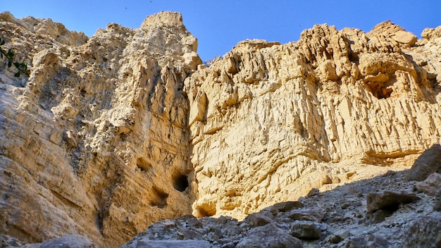 Blick auf den Canyon in der Judäischen Wüste. Israel