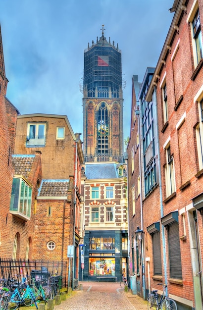 Blick auf den Domturm von Utrecht, Niederlande