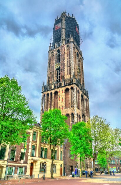 Blick auf den Domturm von Utrecht, Niederlande